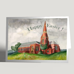 St John Cathedral Original Handmade Greeting Card | Elena Movileanu Surreal Verve Saskatoon