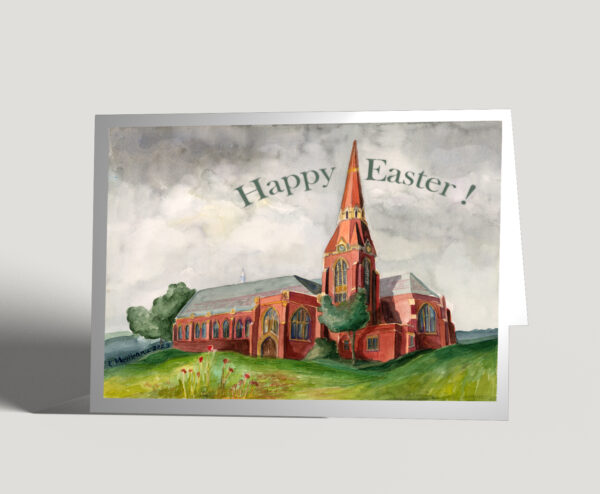 St John Cathedral Original Handmade Greeting Card | Elena Movileanu Surreal Verve Saskatoon